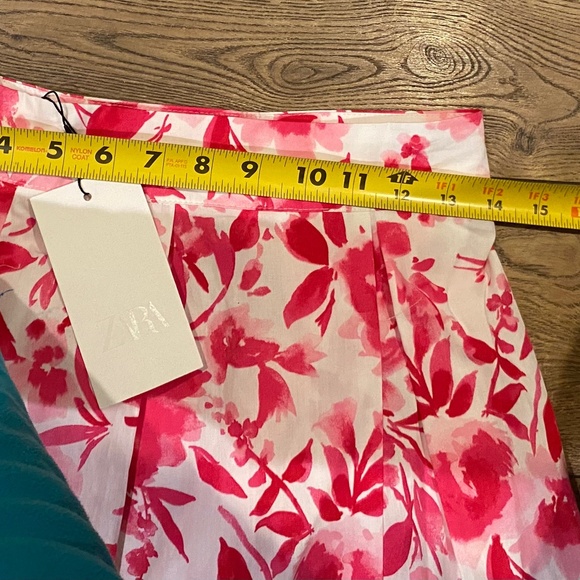 Zara Midi Poplin A line Skirt - Picture 3 of 5